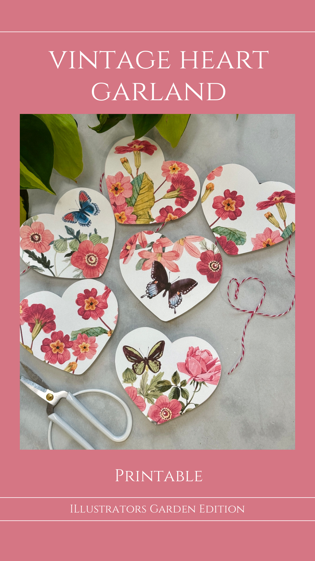 Vintage Heart Garland