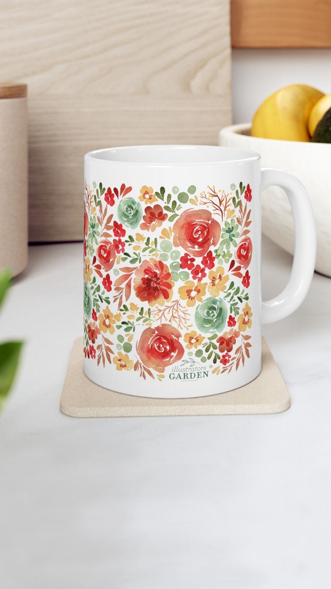 Autumn Floral Mug