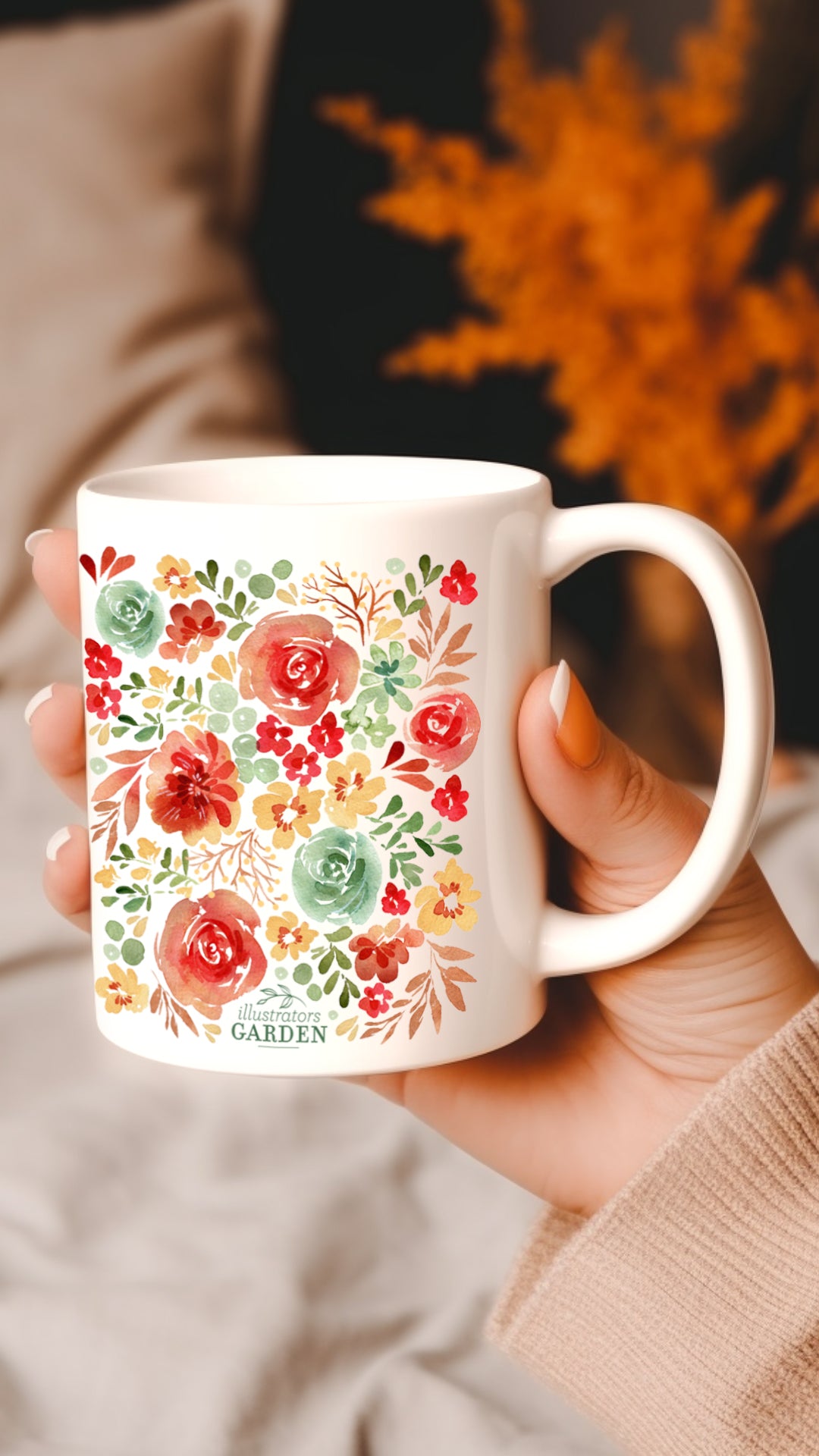 Autumn Floral Mug