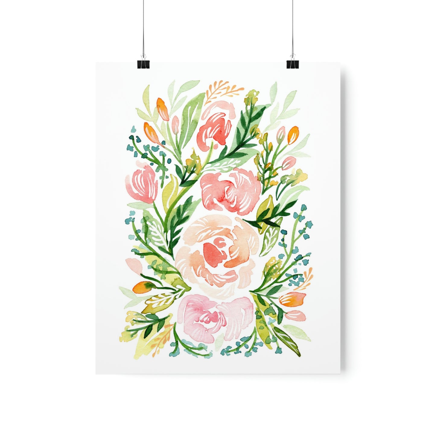 Blush Roses Fine Art Print